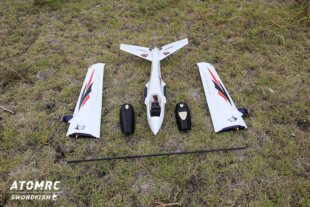 Atomrc Swordfish FPV RC Plane Fixed Wing Flying Aircraft Bundle ATOMRC