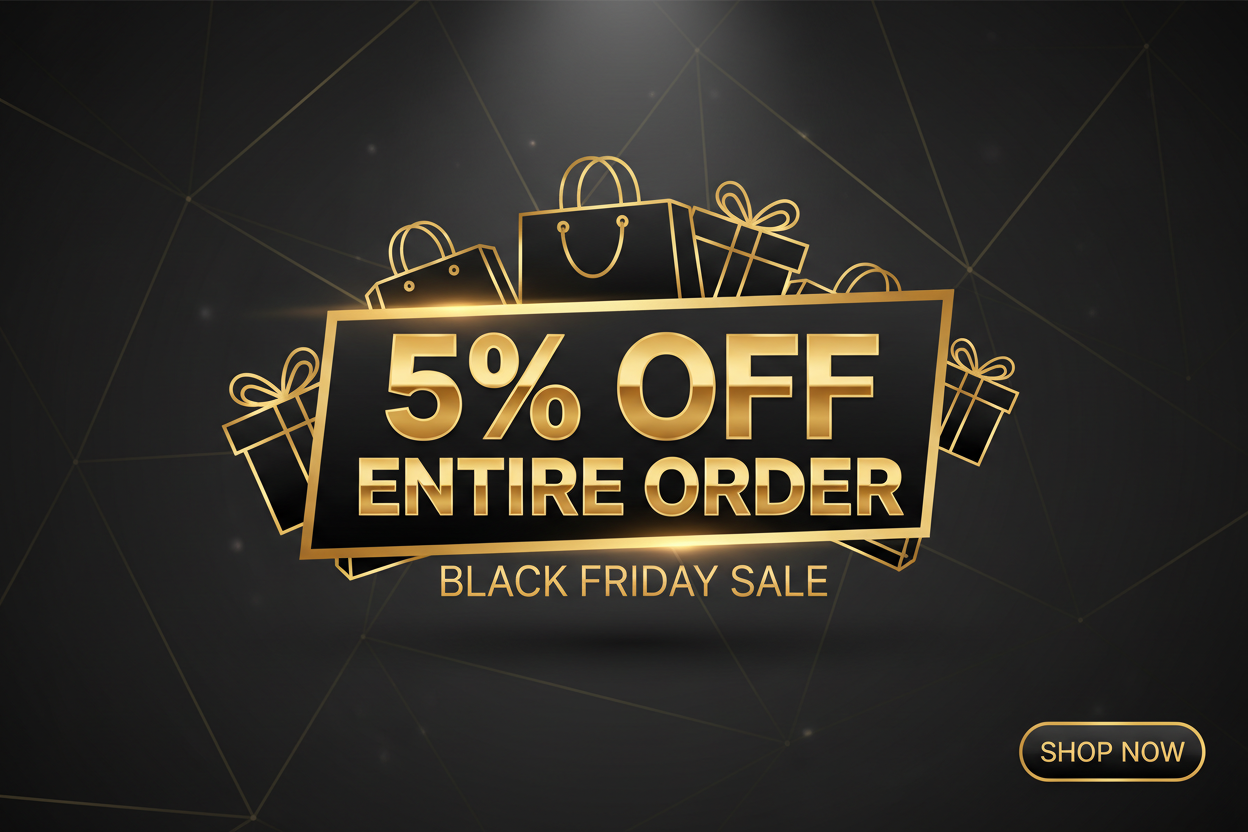 5% off entire order black friday