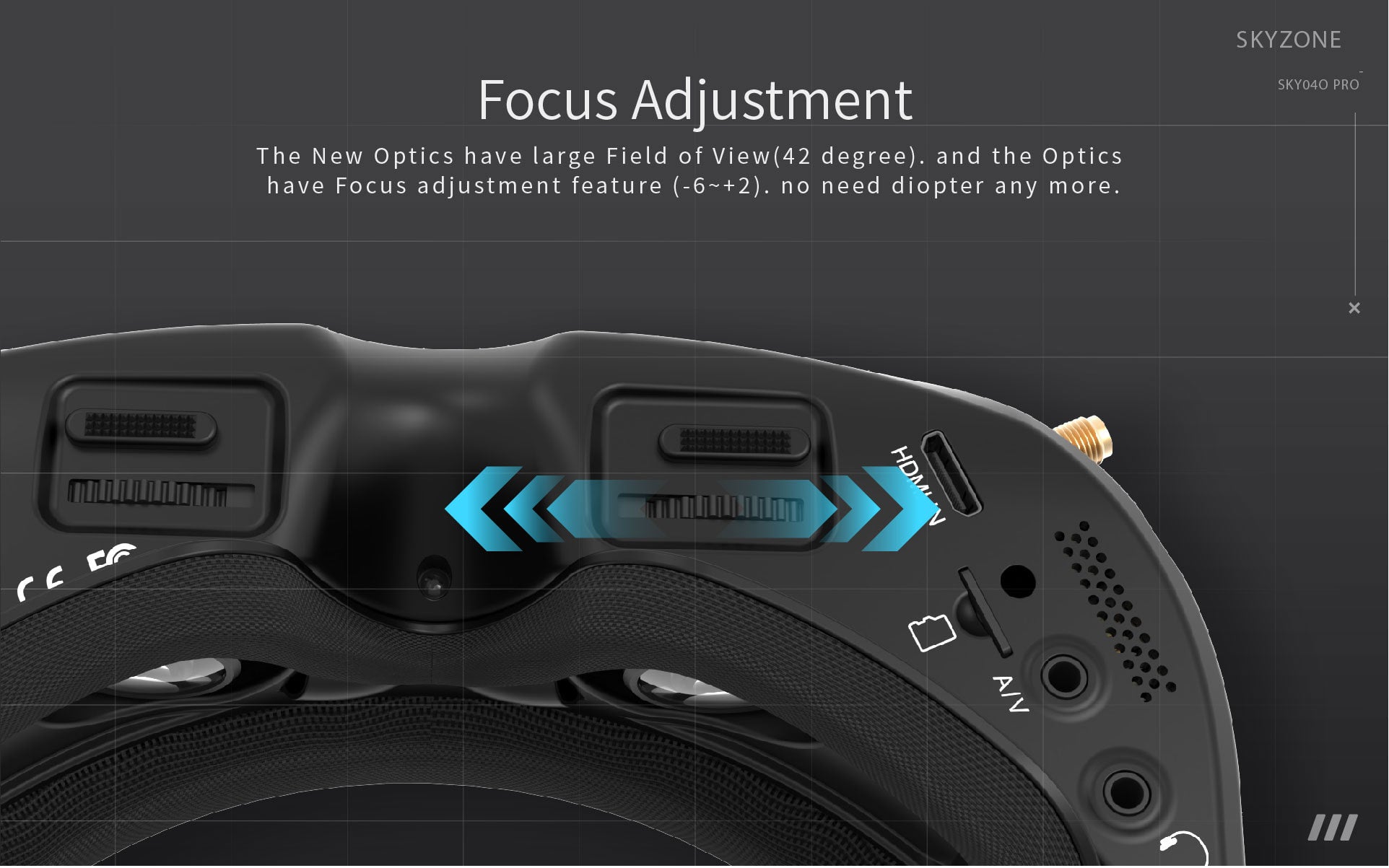SKYZONE SKY04O PRO OLED FPV Goggle with 60FPS DVR and HDMI – ATOMRC